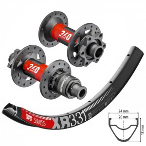 DT Swiss XR331 wheelset with DT Swiss 240 EXP IS hubs